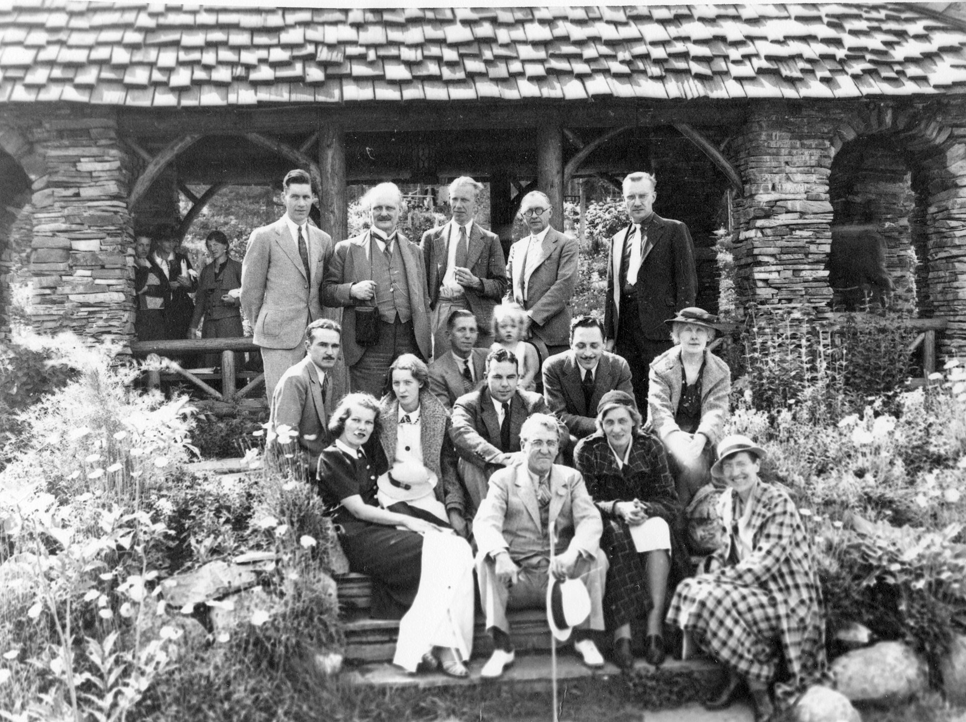 Group at the Banff School of Fine Arts in August 1937, Banff, Alberta